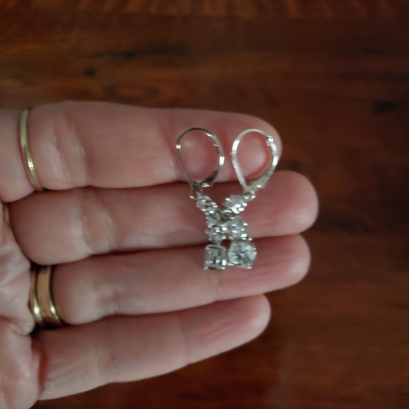 Sterling Silver Drop Earrings - Picture 3 of 7